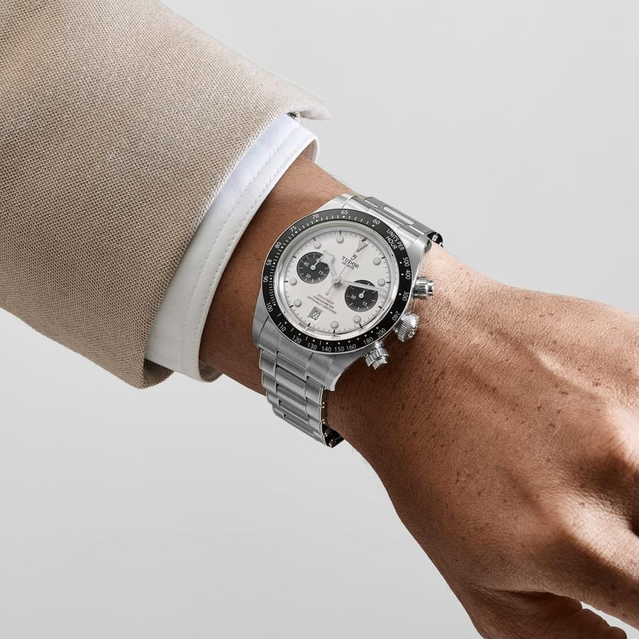Tudor أسود Bay Chrono 79360N-0012