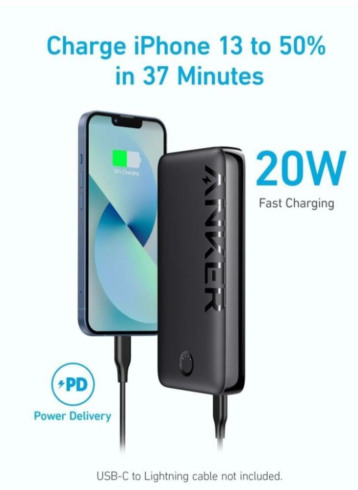 أنكر باور بانك 20 ألف أمبير بمدخلين USB ومدخل PD :