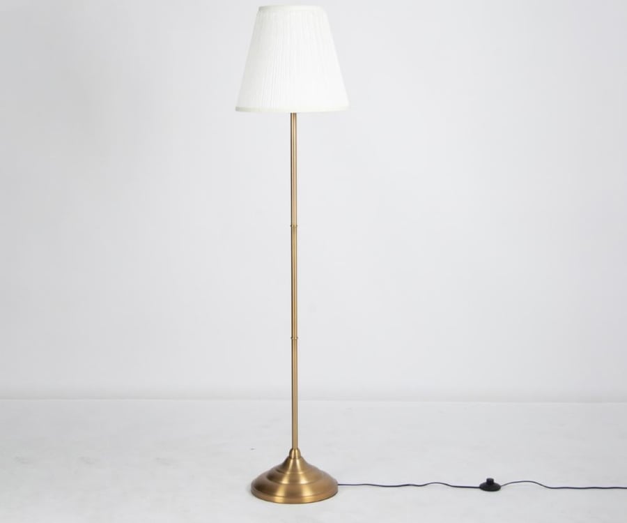 ابجورة اضاءة عمود زاوية ذهبي
