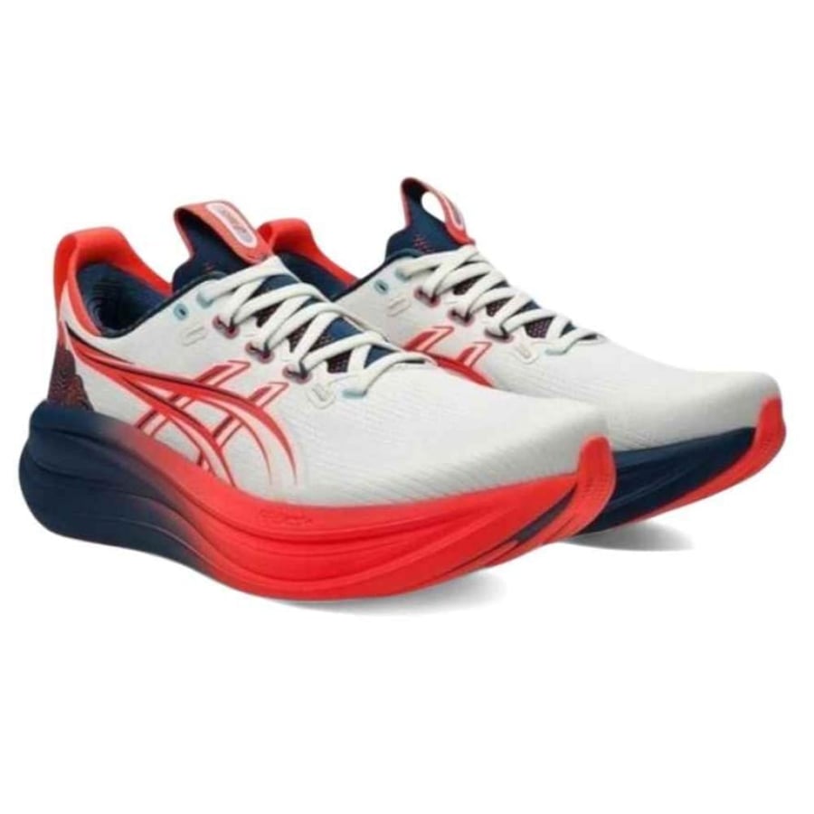 حذاء | ASICS GEL-NIMBUS 28 White Red Navy