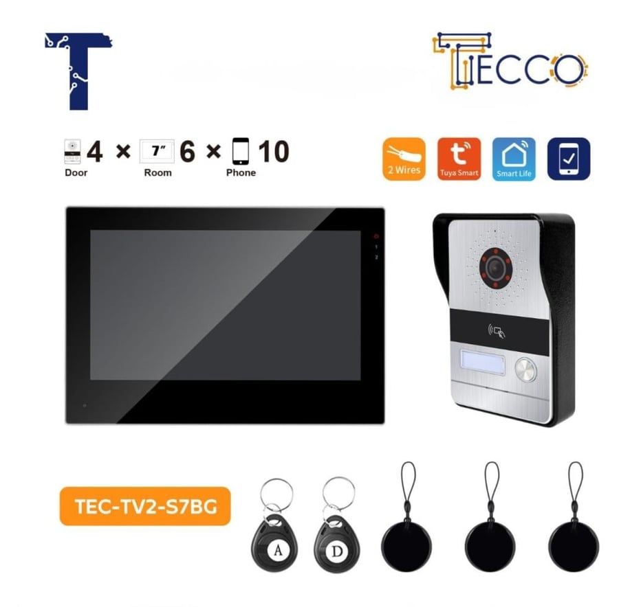 Intercom from T Voice company, audio and visual, opens with mobile.