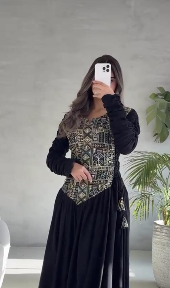 فستان سهره الخامه : جورجيت - كلفه هندي