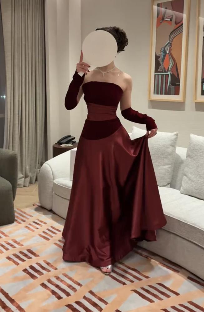 فستان سهره ناعم تفته كلوش +جوخ