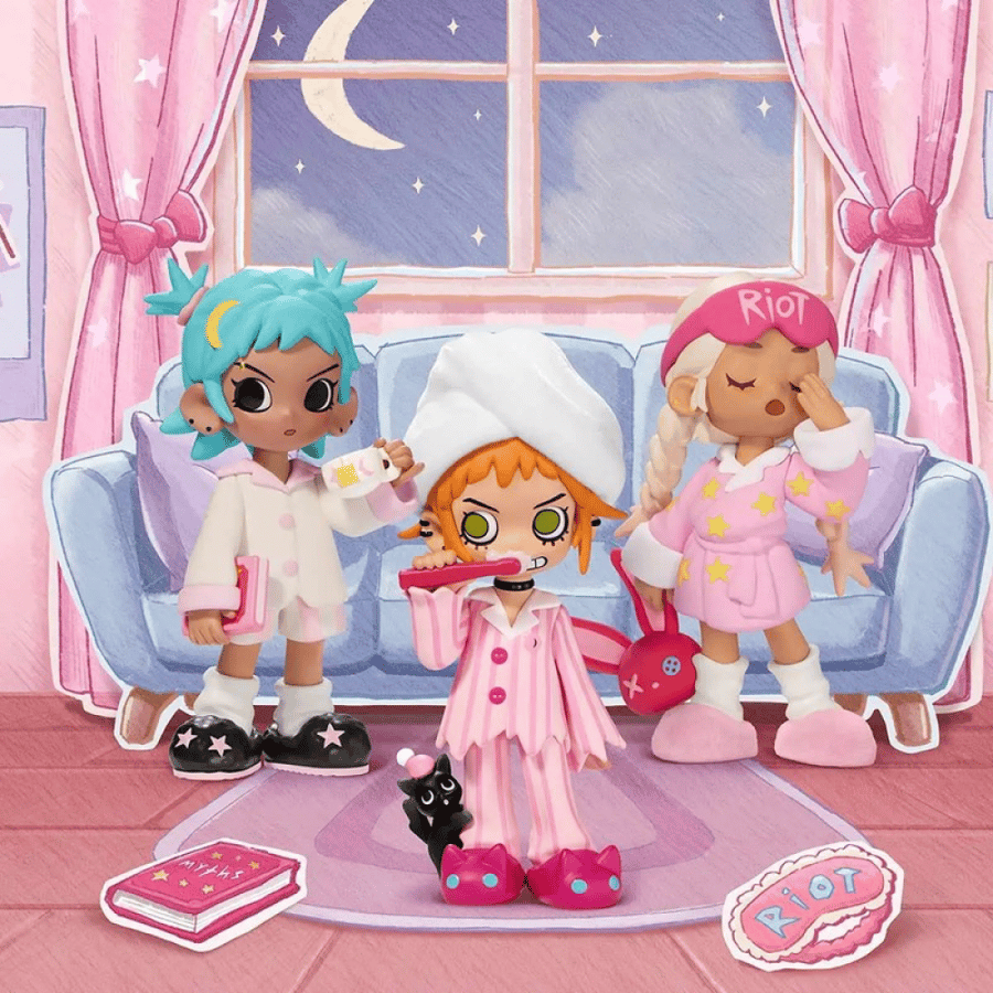 مجموعة Lil Peach Riot Sleepover