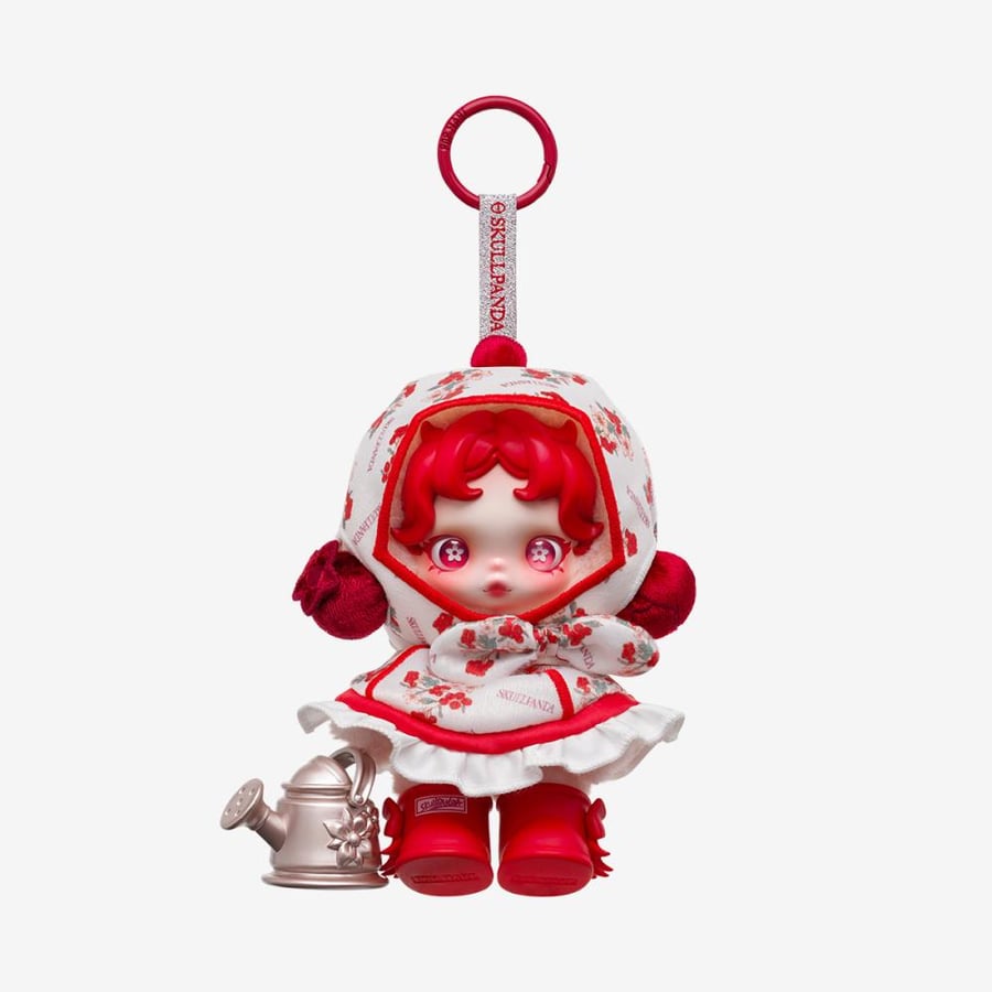 تعليقة SKULLPANDA Amid Flowers Plush Doll Pendant