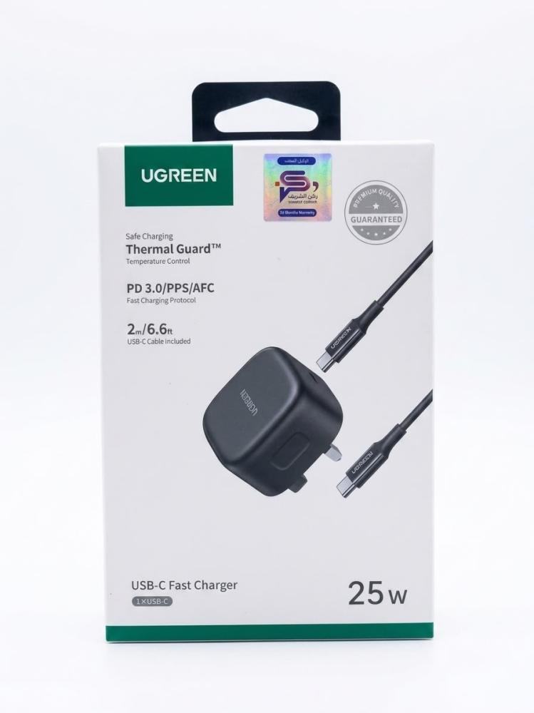 شاحن يوجرين بمنفذ USB-C مع كيبل