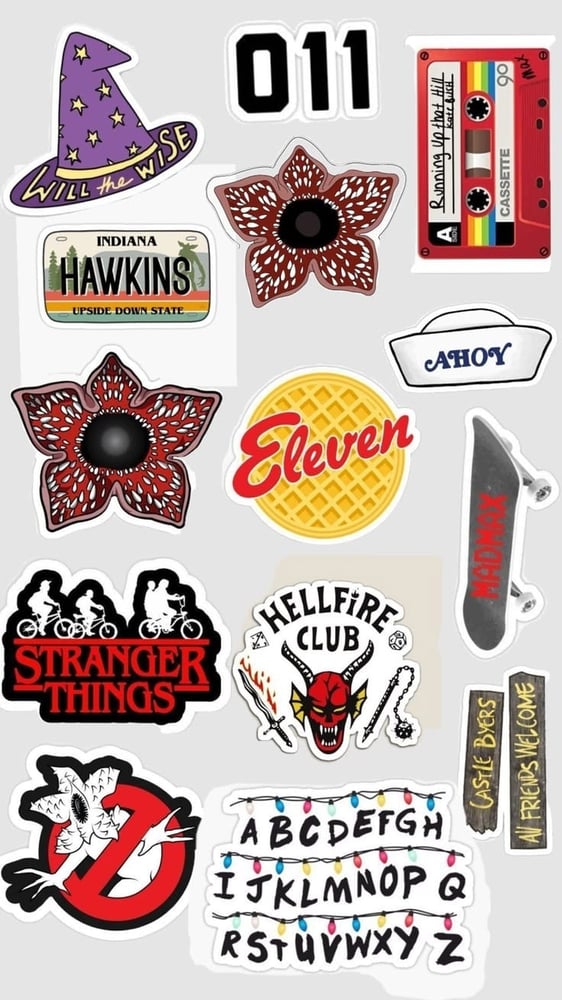 ستيكرات stranger things
