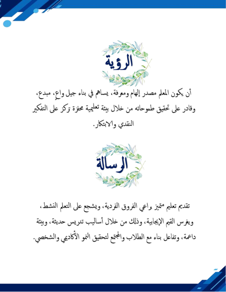 ملف الشواهد المقترح للاداء الوظيفي للمعلم