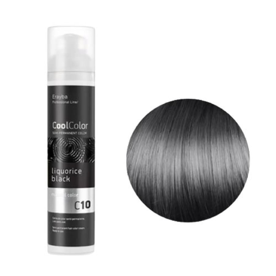 Temporary hair dye Cool Color from Irayba 100ml C10 black color