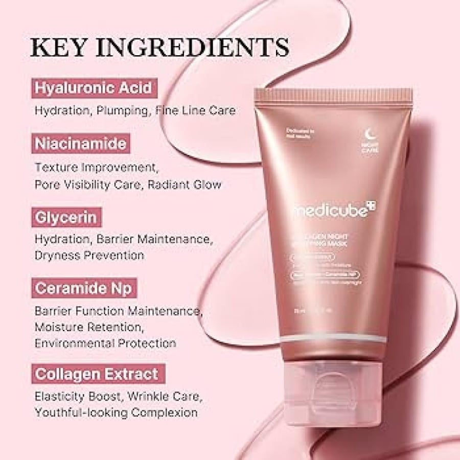 Mediacup night mask for skin tightening for face 75ml