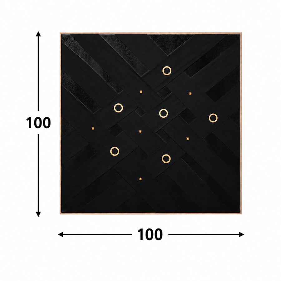 لوحات جدارية 100×100 سم - متعدد الالوان - قماش