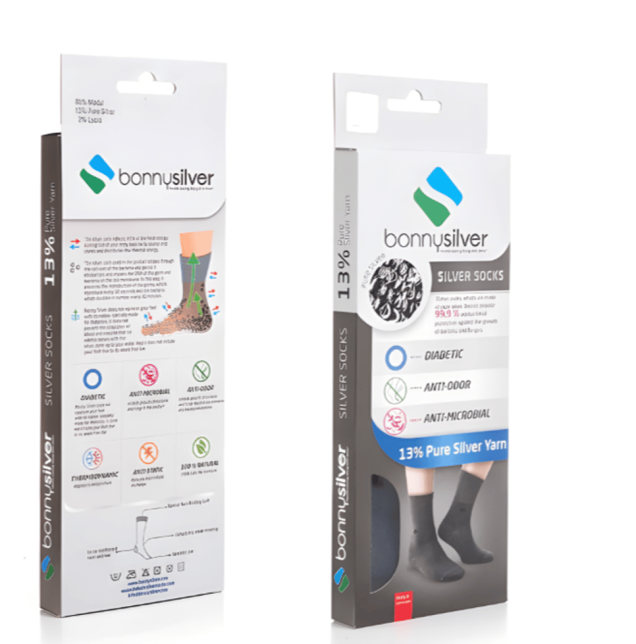 جوارب الياف الفضه  Bonnu Silver Sock 13 %