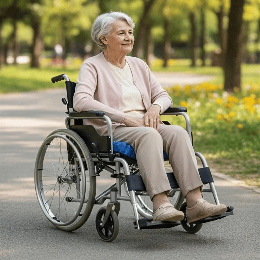Hanging chair seat for treating ulcers