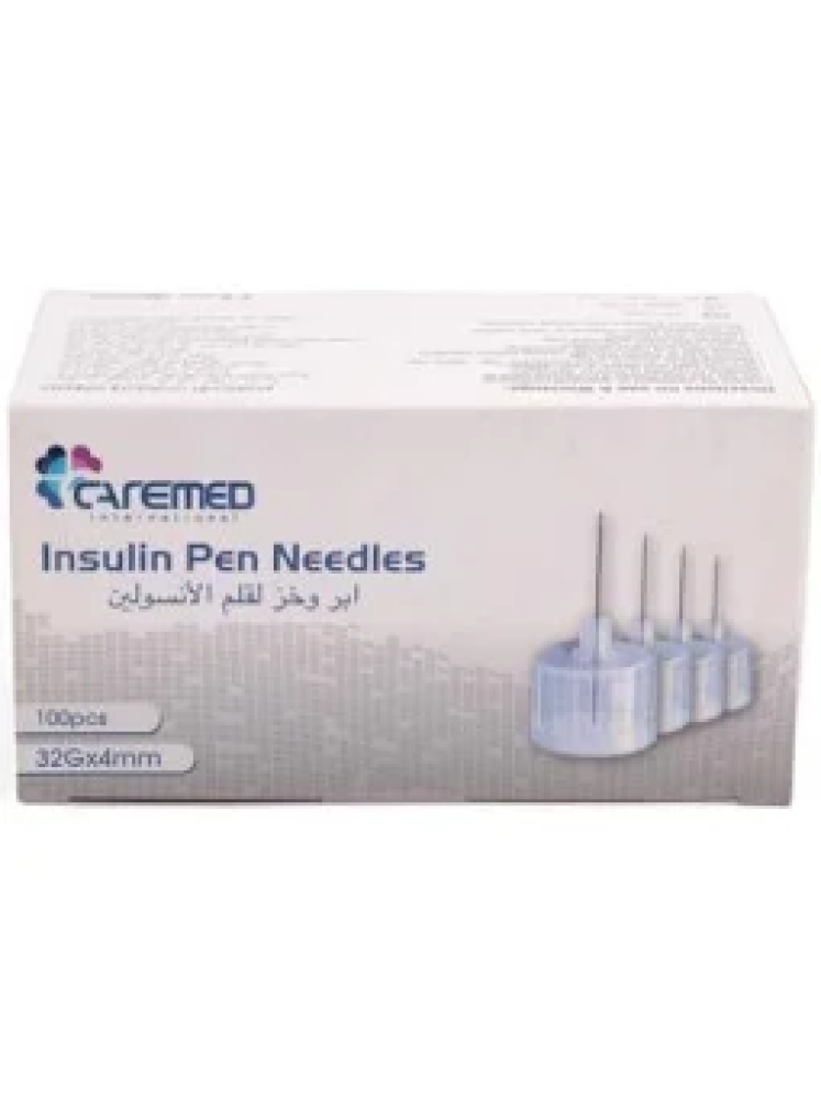 ابر قلم انسولين كيرميد 32ج 4 مم (100)  Caremed Insulin Pen Needles