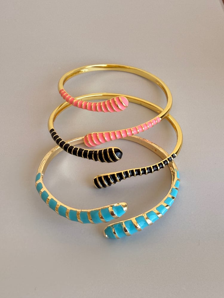 Colorful spiral bracelets