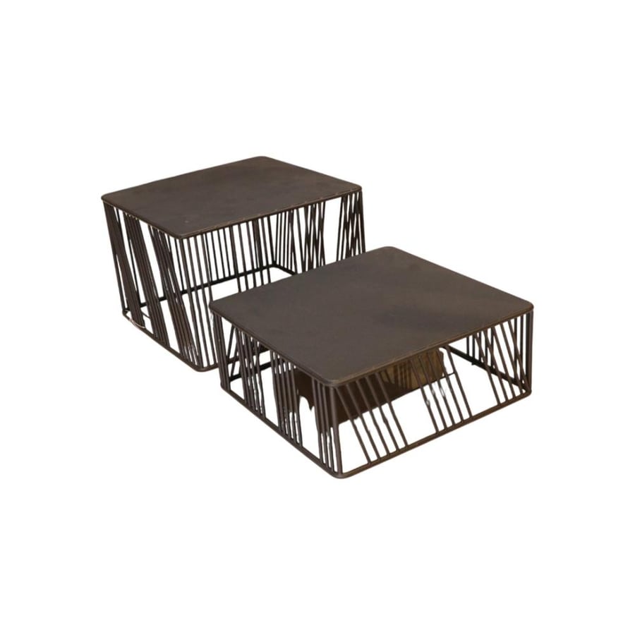 استند بوفيه مربع اسود طقم 2 حبة ( SH5472-5473 )