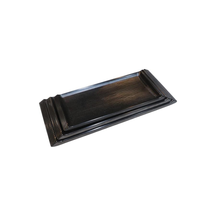 صحن مشويات ميلامين اسود 35×15سم SH5088-1