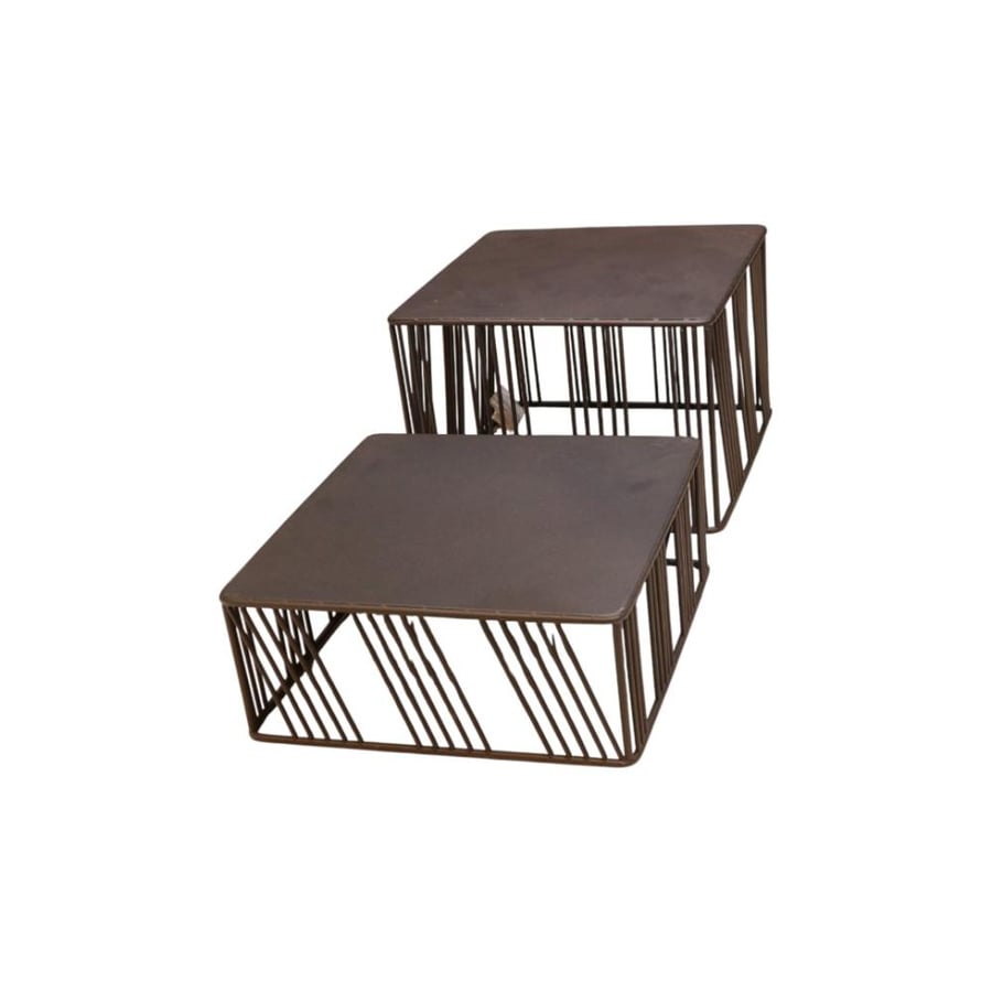 استند بوفيه مربع اسود طقم 2 حبة ( SH5472-5473 )