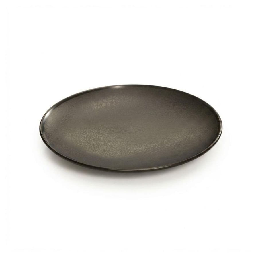 صحون ميلامين مسطح أسود أكبر ( أكبر ) ( SH5048-1 )