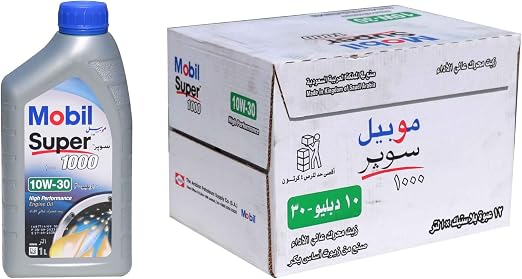زيت محرك موبيل 10w30كرتون 12 حبة