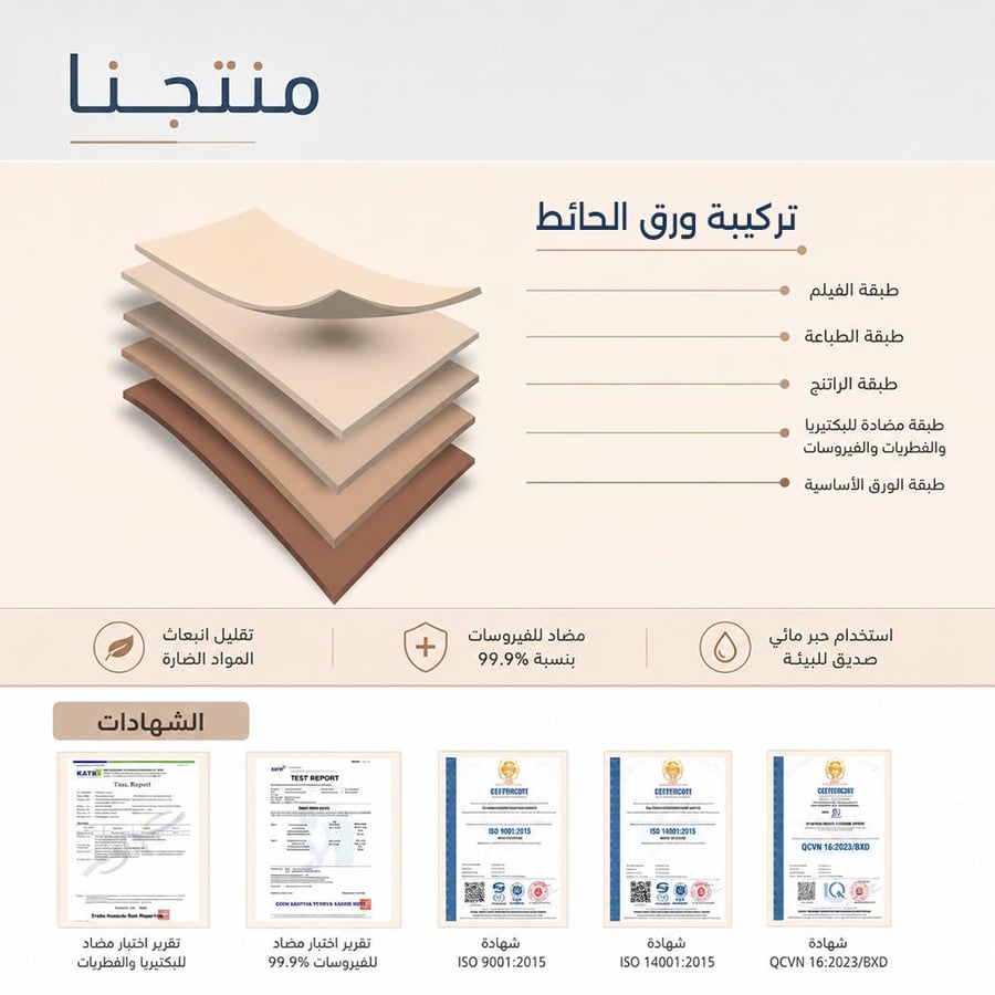 ورق حائط فيتنامي ألباني موديل 6837 – أصفر فاتح سادة بملمس ناعم