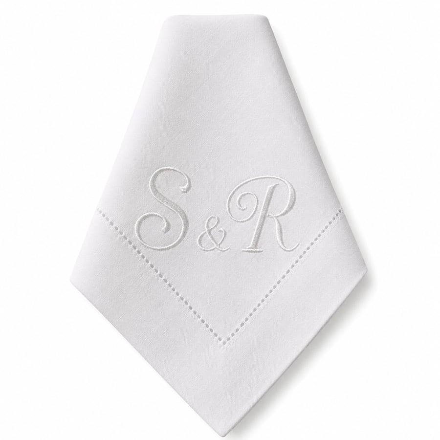 Signature Monogram Linen Napkin