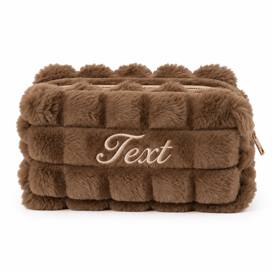 The faux fur pouch