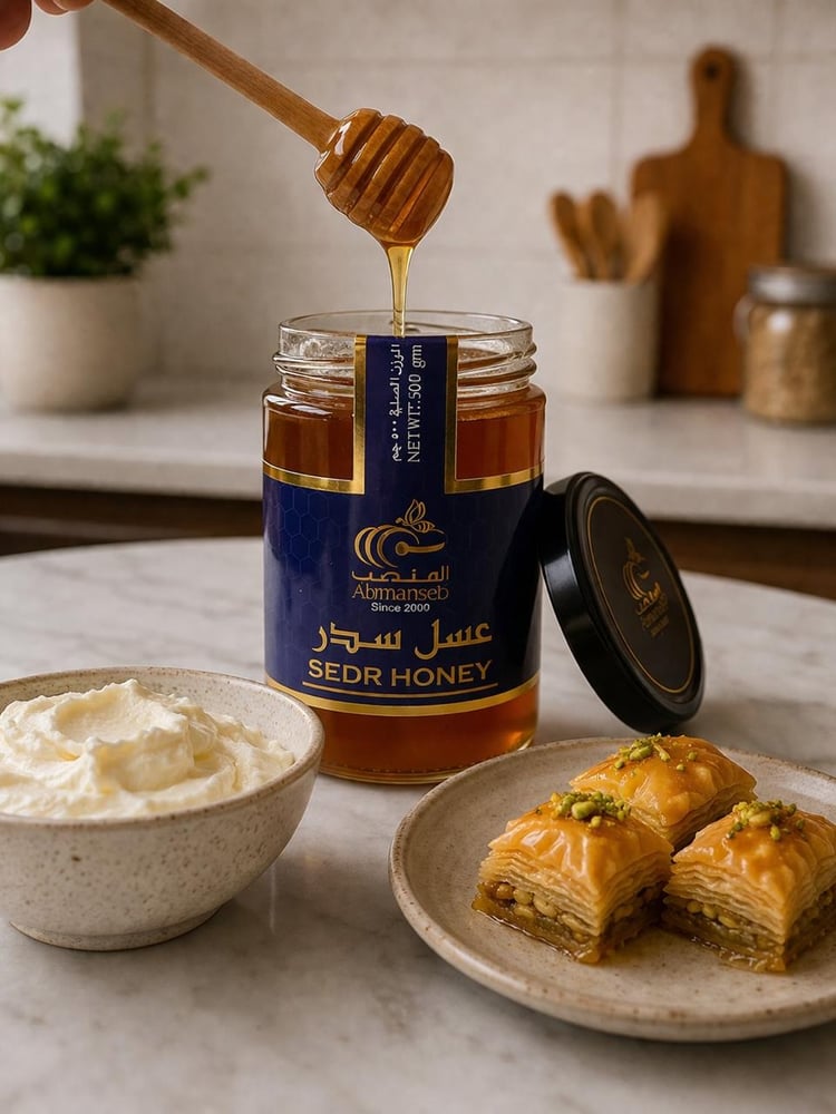 عسل سدر طبيعي فاخر  | نصف كيلو