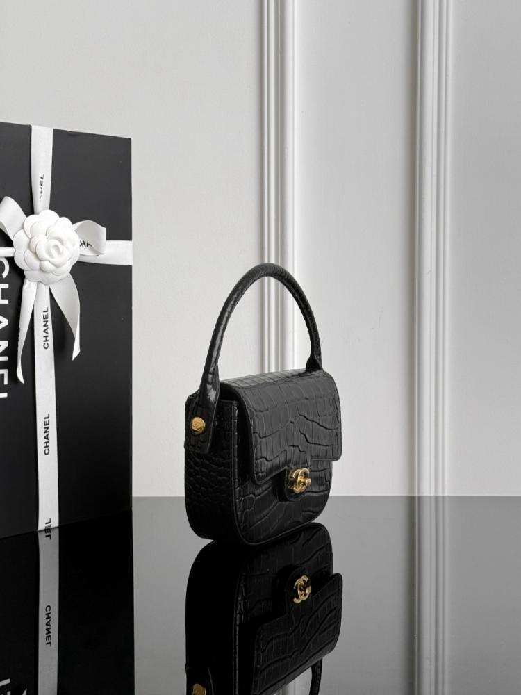 FLAP BAG WITH TOP HANDLE CH2#