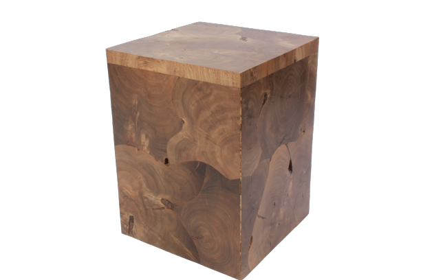 Natural wood service table