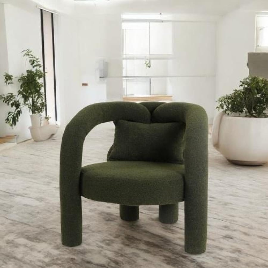 Fabric chair with modern design