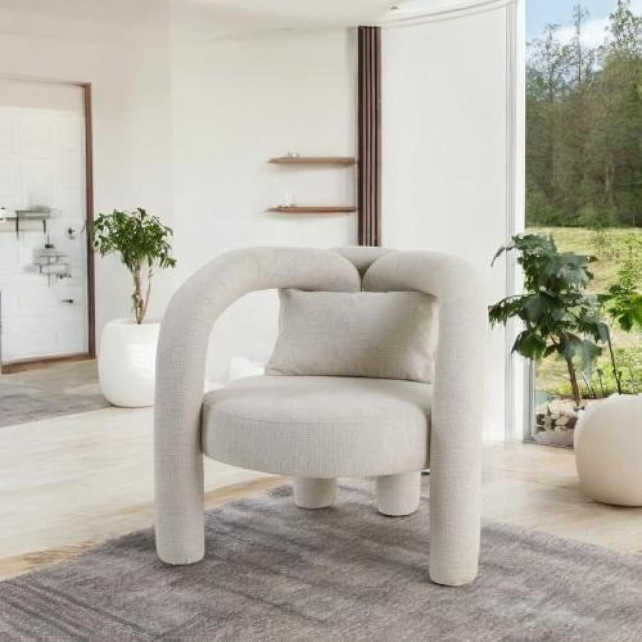 Fabric chair with modern design