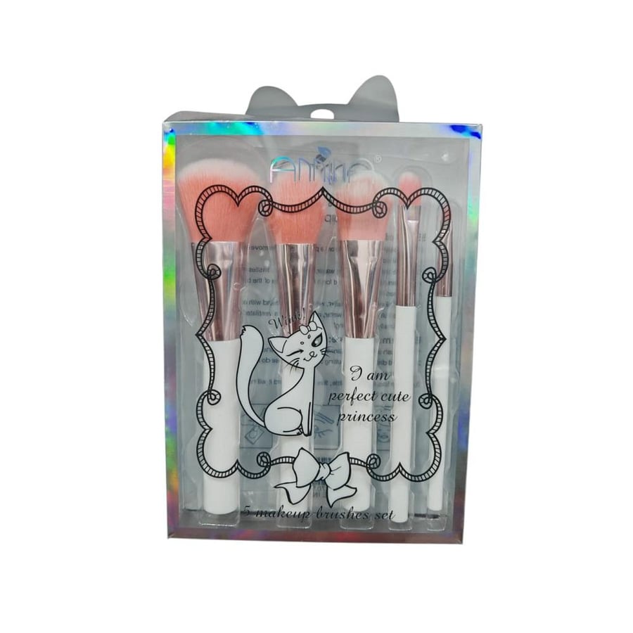 Makeup brush set 5 pieces