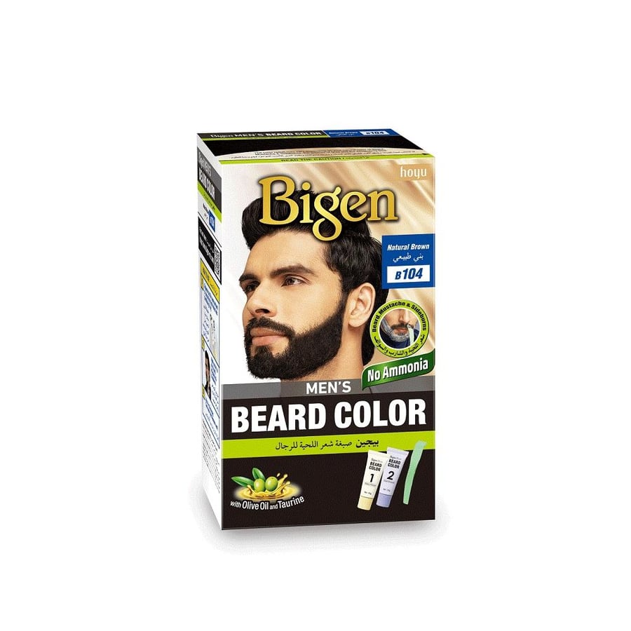 Beige Speedy beard hair dye for men 104 natural brown
