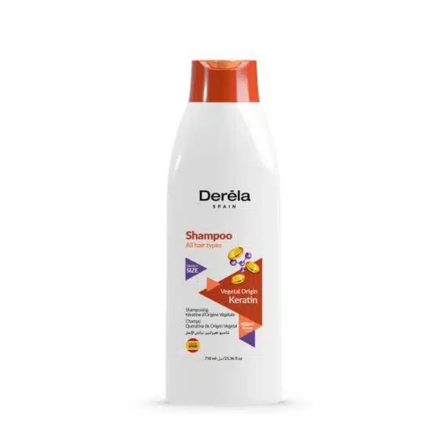 Drella shampoo for hair, natural plant keratin, original, 750 ml