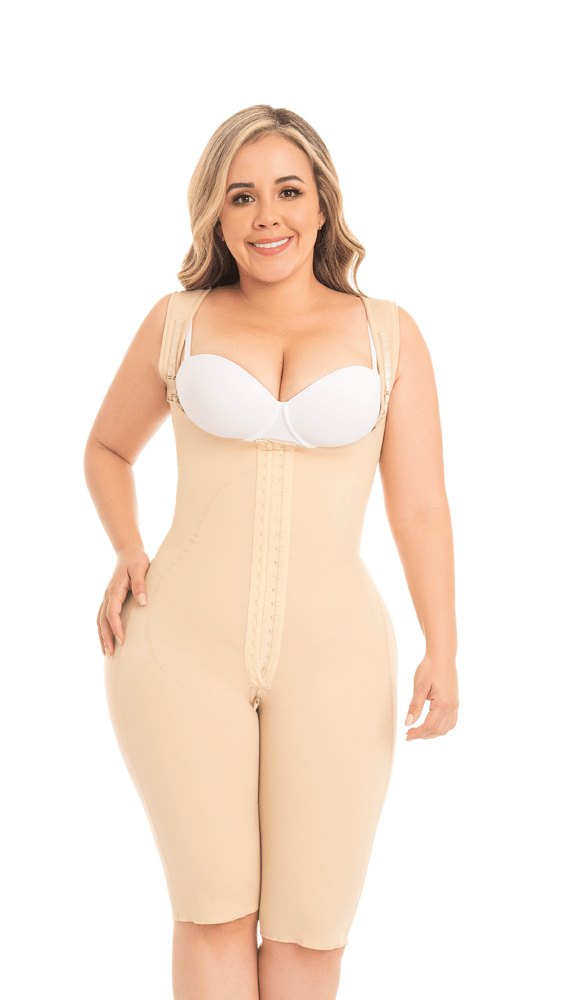 F0879 - Women's Knee-Length Medical Girdle with Front Open Chest