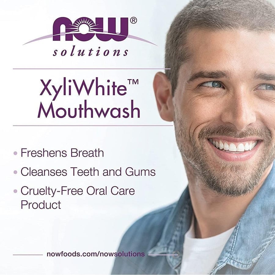 Now refreshing mint mouthwash - 473 ml