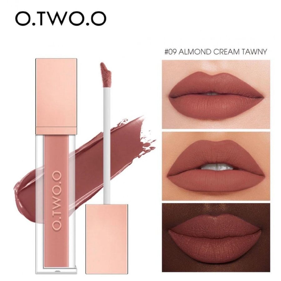 O To O matte waterproof liquid lipstick 09 Al Mond Cream Tony 5 grams