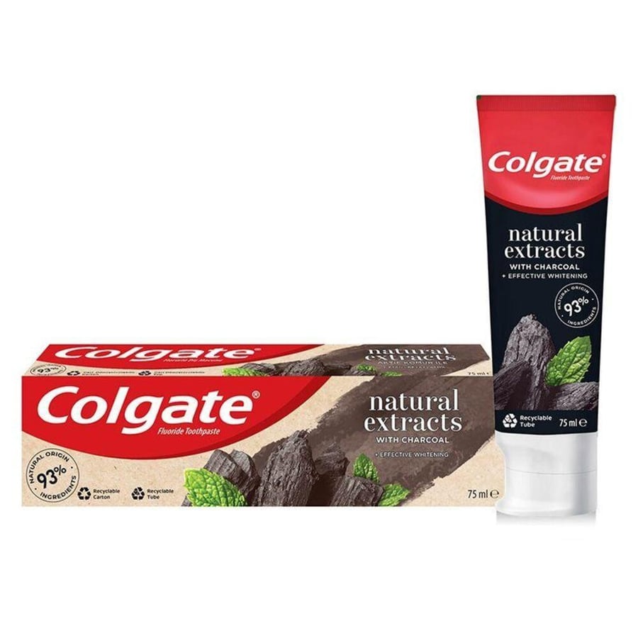 Colgate toothpaste with natural extracts and charcoal 75 ml