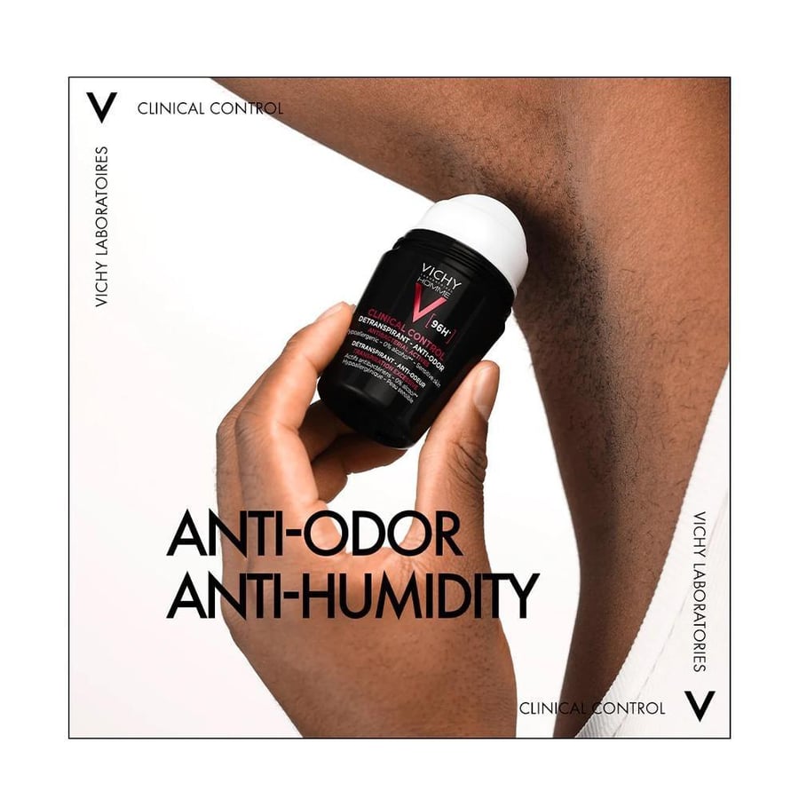 Vichy deodorant roll-on for men clinical control protection 96 hours - 50 ml