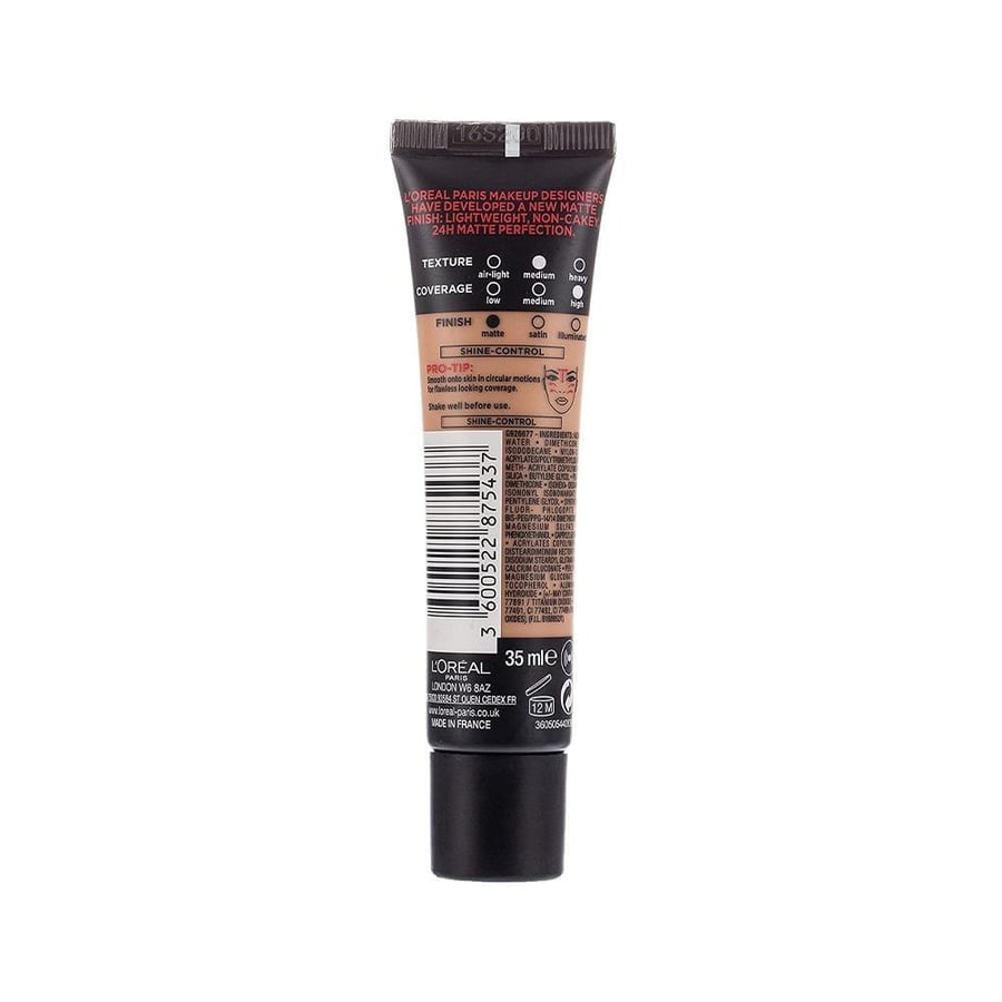 L'Oréal Paris Infallible 24-hour non-matte foundation, shade 32 Amber, 35 ml