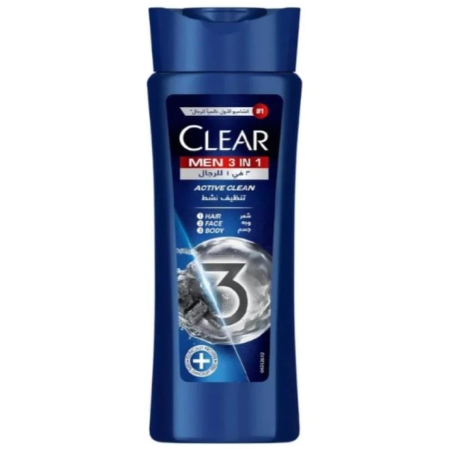 Clear shampoo for men active cleaning 600 ml