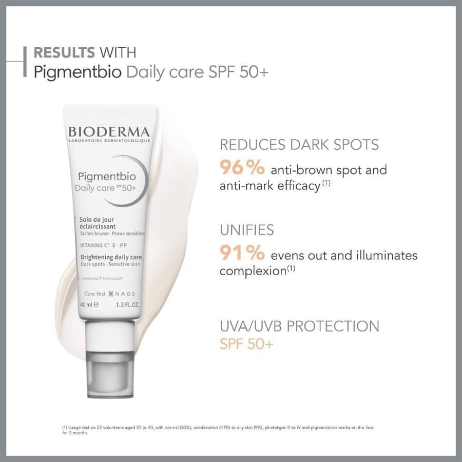 بيوديرما بيجمينتبيو كريم نهاري مع واقي شمس +SPF50 للعناية بالبشرة - 40 مل