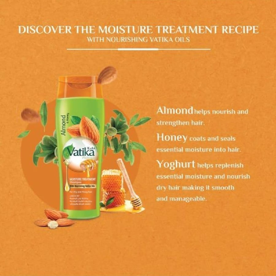 Shampoo that maintains hair moisture with almond and honey - 400 ml