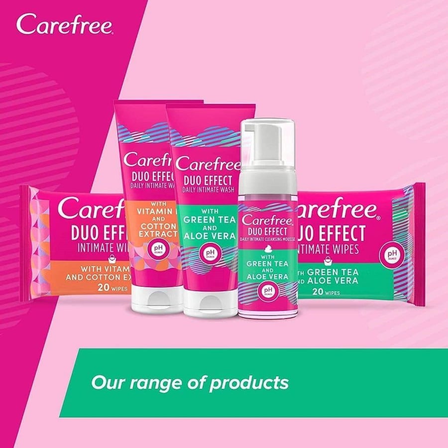 Karefri daily wash for sensitive areas with green tea and aloe vera - 200 ml