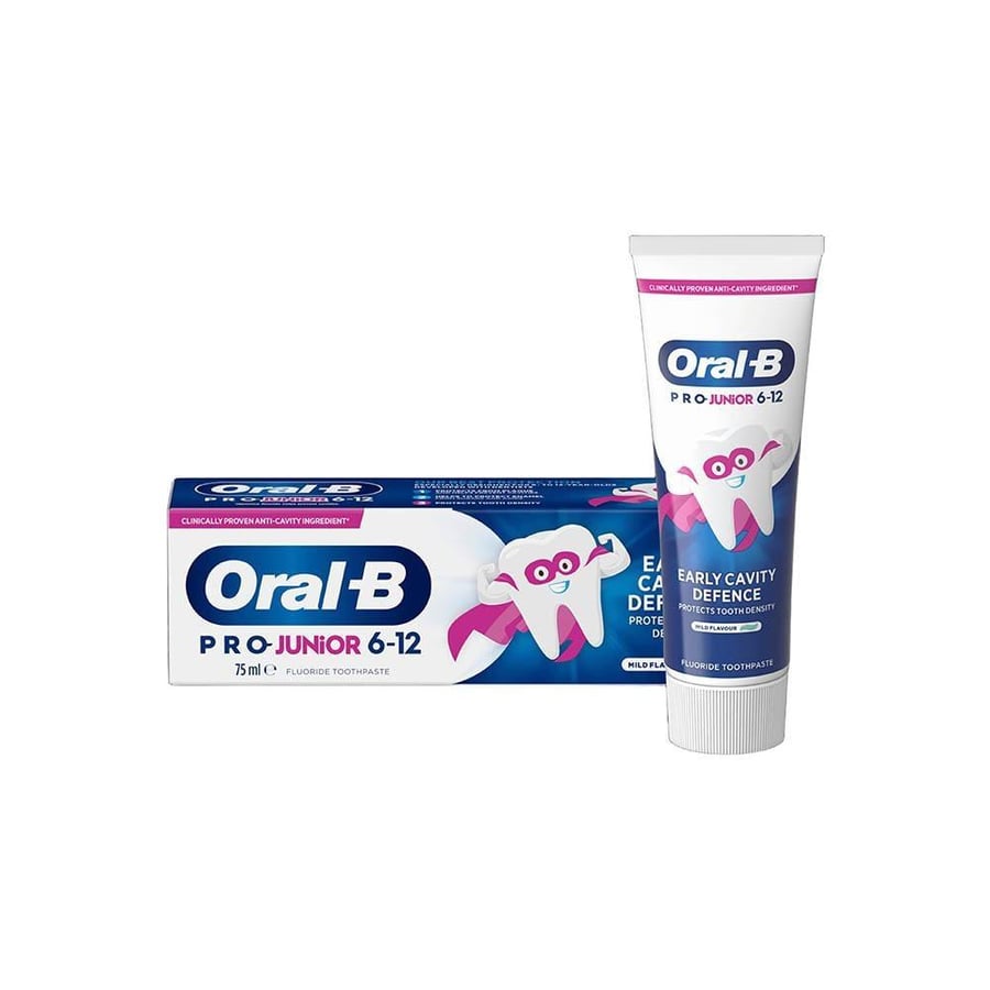 Oral B Junior toothpaste for 6-12 years with a mild flavor - 75 ml