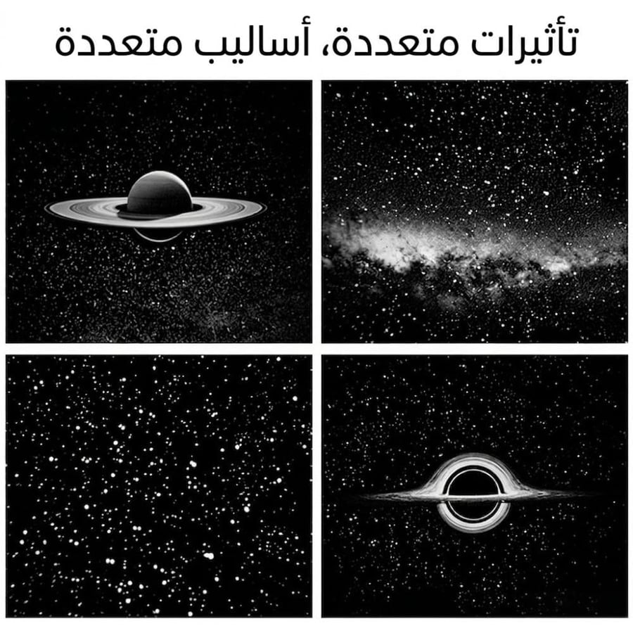 ضوء USB للسيارة بتأثير السماء المرصعة بالنجوم،