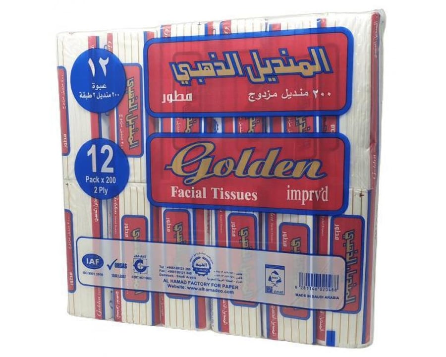 مناديل الذهبي (12حبة)