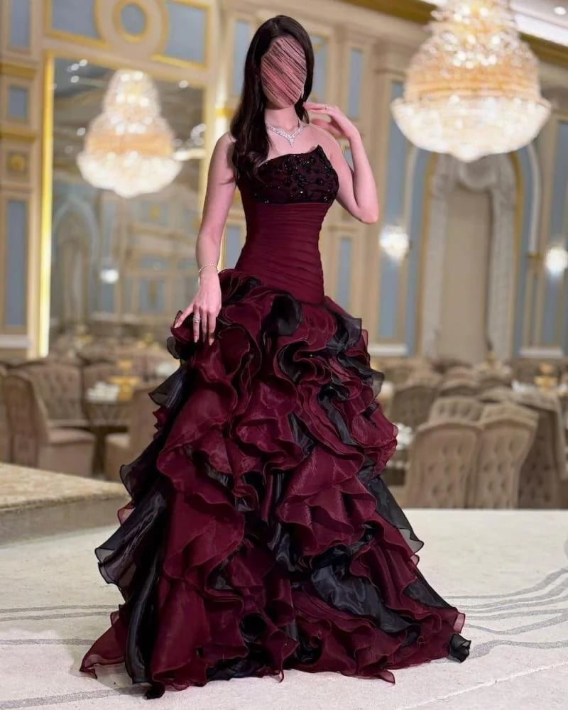 فستان سهره خمري