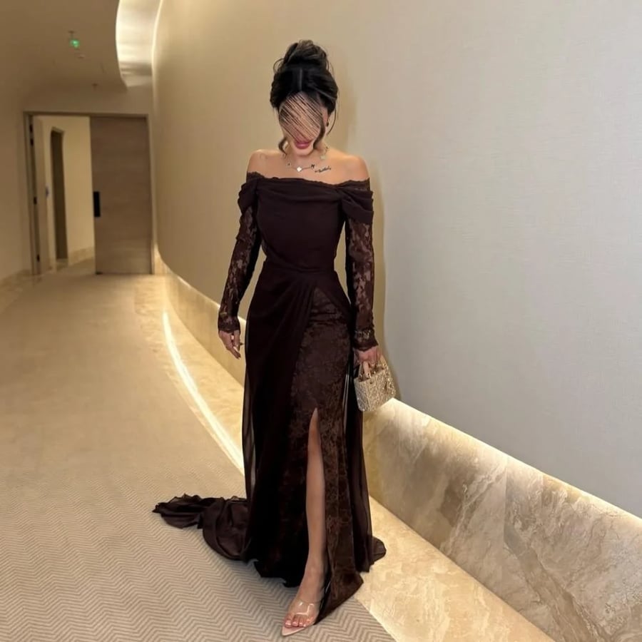 Soft dark brown dress